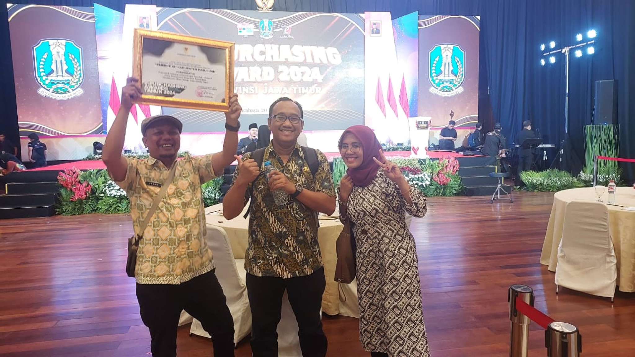 BPBJ Kabupaten Pasuruan Raih Peringkat 3 e-Purchasing Awards 2024 Provinsi Jatim